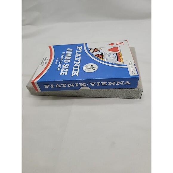 Piatnik Vienna Austria Vintage Giant Size Playing Cards 5" x 7.25" 54 Cards - Picture 5 of 9